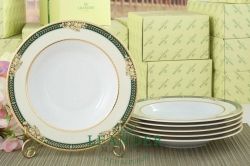 Набор тарелок 12 персон 36 предметов Сабина, Фрукты на зеленой ленте 02160129-0711x2