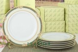 Набор тарелок 12 персон 36 предметов Сабина, Фрукты на зеленой ленте 02160129-0711x2