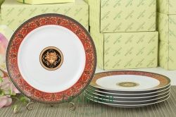 Набор тарелок 12 персон 36 предметов Сабина, Версаче, Красная лента 02160129-B979x2