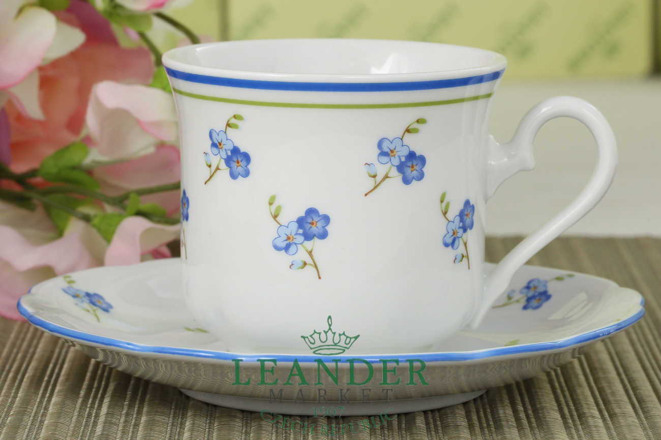 Кофейный сервиз 6 персон 15 предметов Мэри-Энн, Синие цветы 03160714-0887