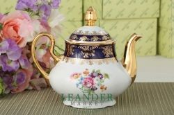 Чайный сервиз 6 персон 15 предметов Мэри-Энн, Мелкие цветы, кобальт 03160725-0086