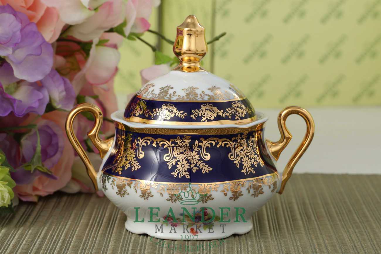 Чайный сервиз 6 персон 15 предметов Мэри-Энн, Мелкие цветы, кобальт 03160725-0086
