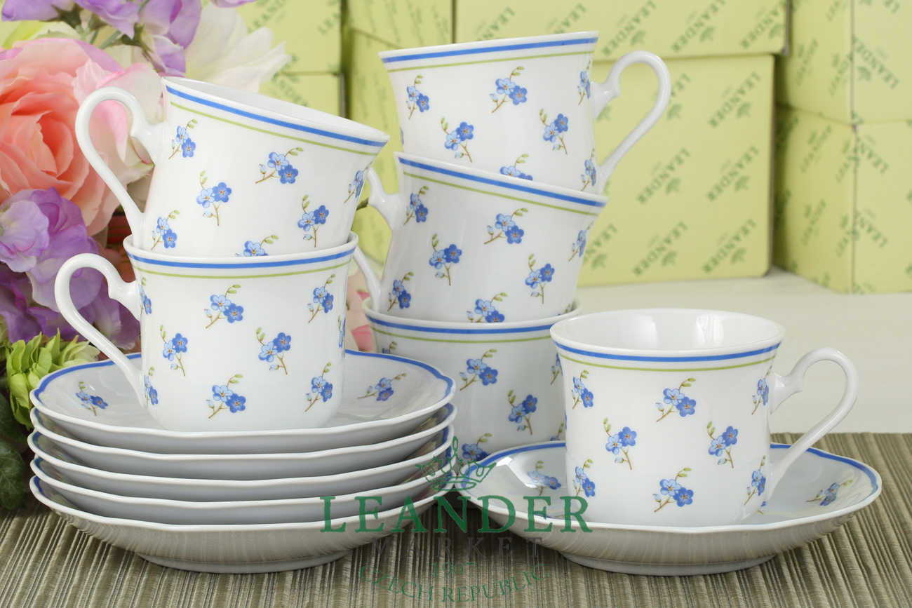 Чайный сервиз 6 персон 15 предметов Мэри-Энн, Синие цветы 03160725-0887