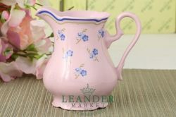 Чайный сервиз 6 персон 15 предметов Мэри-Энн, Синие цветы, розовый фарфор 03260725-0887