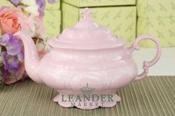 Чайный сервиз 6 персон 15 предметов Соната, Белый узор, розовый фарфор 07260725-3001