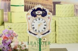 Часы настенные 25 см с маятником, Якубов дизайн, Мелкие цветы, кобальт 20118185-0440