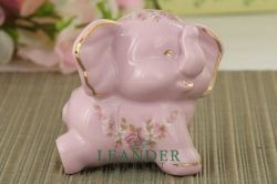 Фигурка Слоненок Бимбо, Мелкие цветы, розовый фарфор 21218516-0158