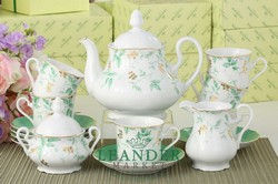 Чайный сервиз 6 персон 15 предметов Мэри-Энн, Зеленые листья 03160725-1381