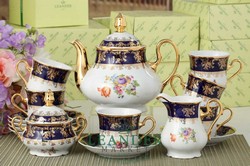 Чайный сервиз 12 персон 27 предметов Мэри-Энн, Мелкие цветы, кобальт 03162027-0086