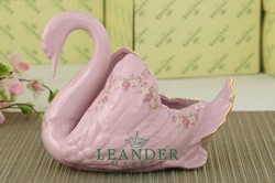 Лебедь-небольшой Соната, Мелкие цветы, розовый фарфор 20218428-0158